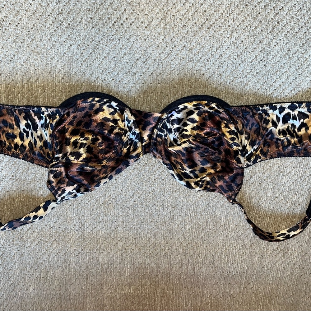 Cheetah print bra